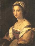 Andrea del Sarto Portrait of the Artist s Wife China oil painting reproduction